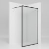 JELLOW TEINE ŚCIANKA WALK-IN 90/200, CZARNA, SZKŁO CZYSTE Z RAMKĄ // KNG.KN-02-W-33-90